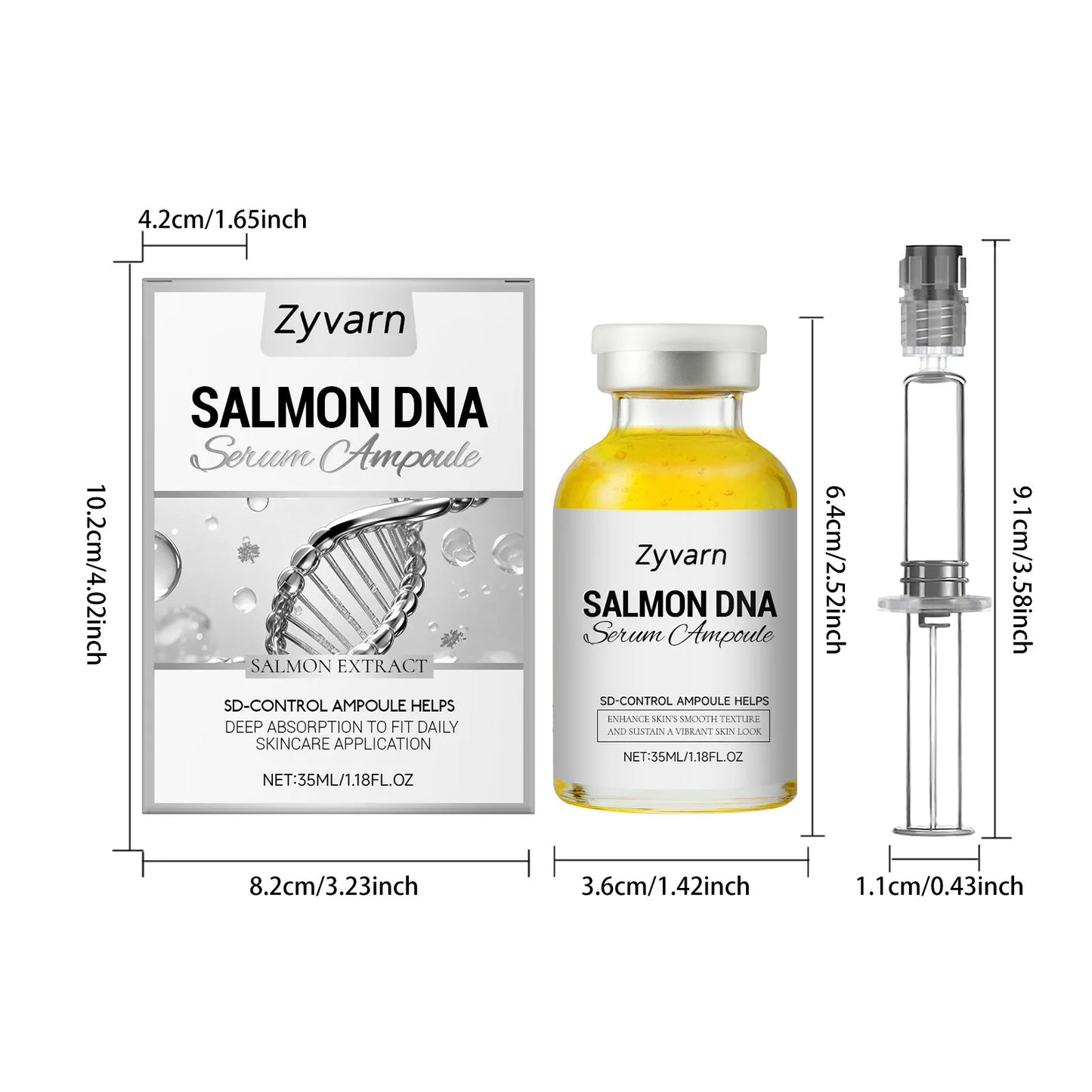 Salmon Peptide Lifting Serum Grade Skincare Deeply Repairs Revitalizes Brightens Moisturizes Collagen Anti Aging Essence Ampoule