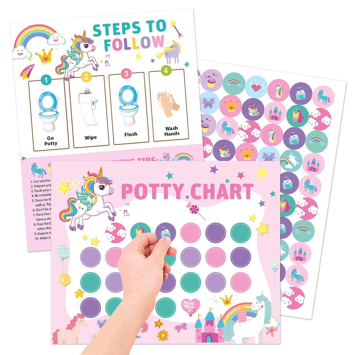 Baby Potty Training Toilet Seat,Baby Potty Toilet Seat Realistic Potty Training Seat With Sticker