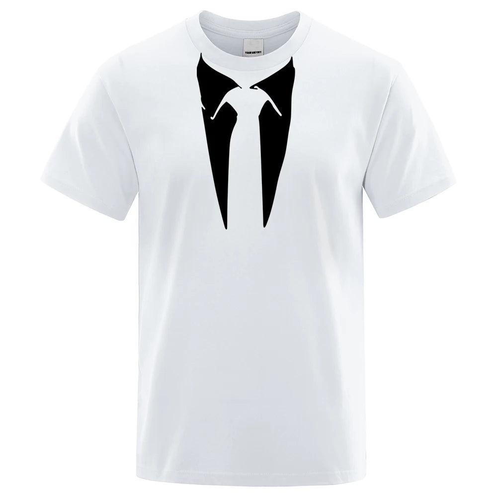 2024 New Summer Men T-shirt Homme Tees Retro Tie Funny T Shirt Man Streetwear Cotten Short Sleeve Top Tees Casual T-Shirts