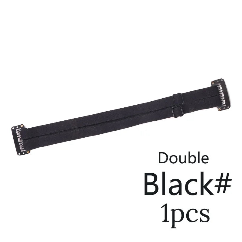 Black Blonde Lifed Eyes Band With Clips Adjustable Long Size Elastic Band For Hair Clip Stretch Straps Rubber Band With Clip