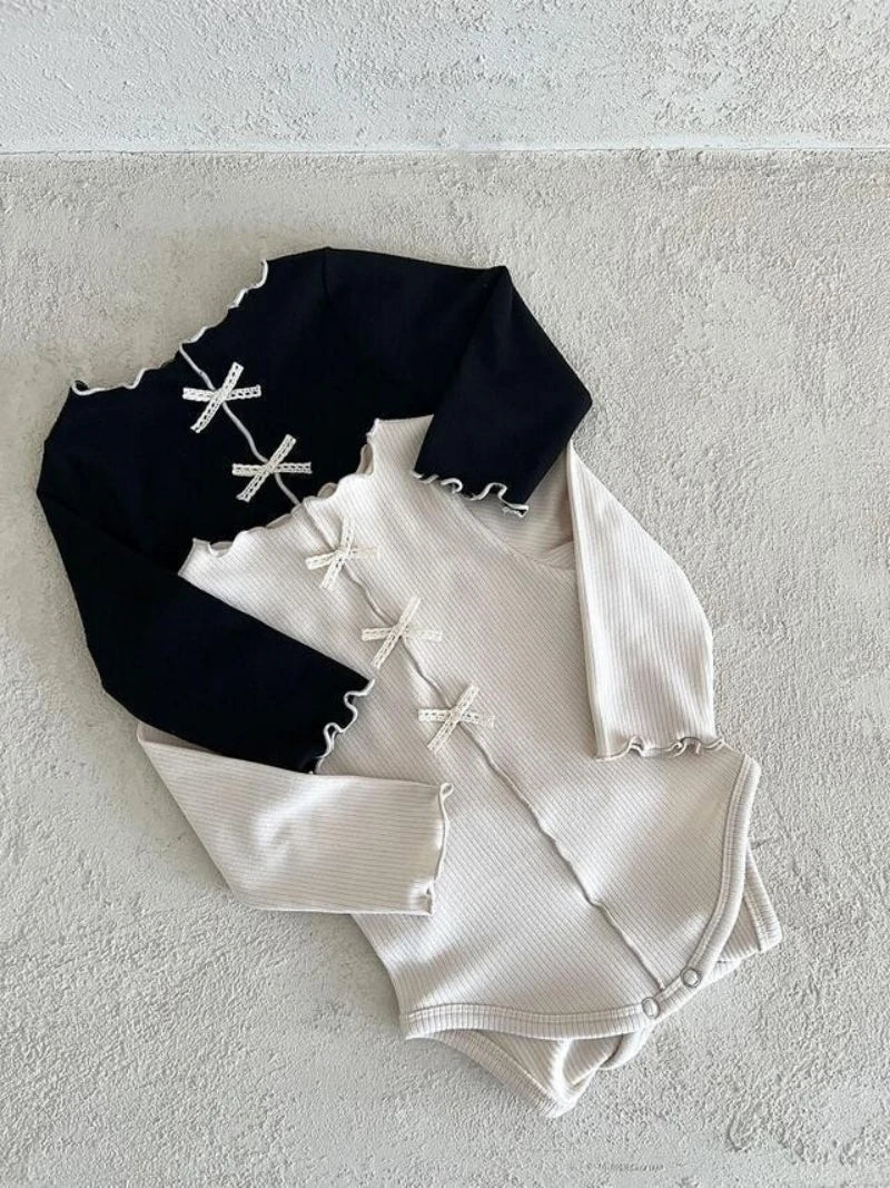 HY2562 Baby Bodysuit Autumn Spring Outerwear Long Sleeve Infant Pantsuit for Early Autumn/Winter Comfortable Soft Baby Clothes