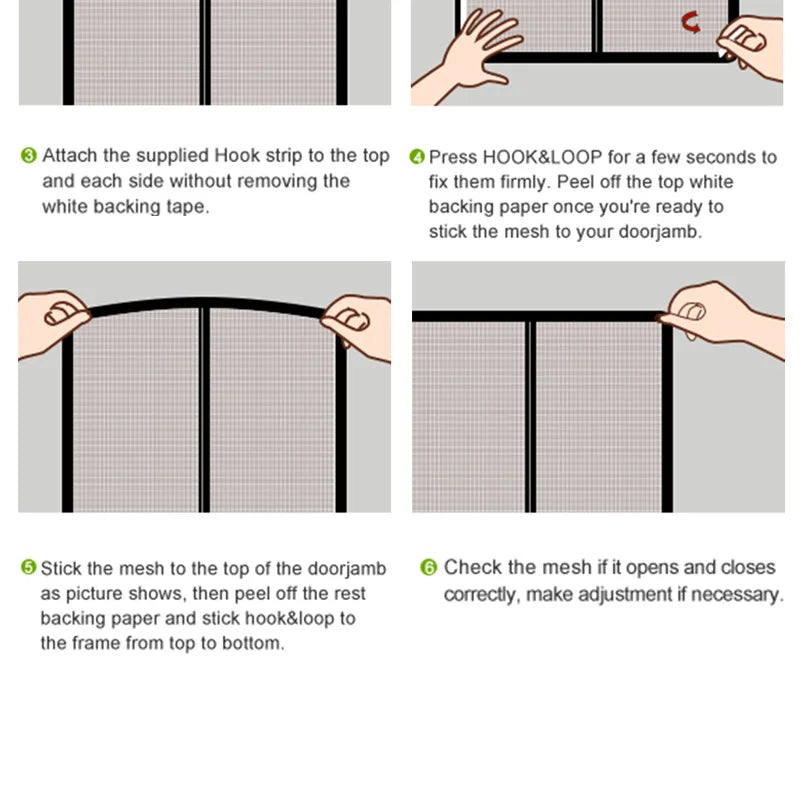 Window Mosquito Net Screen Mesh with Zipper Customized size white Invisible Fiberglass Mesh Summer Prevent Mosquitoes Flies