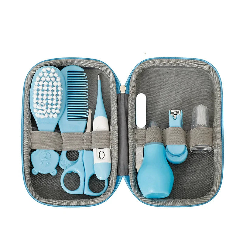 8pcs/Set Nail Clippers Baby Care Soft Comb Brush Care Combination Hair Comb Grooming Brush Set Nail Trimmer Tool Kit Healthcare
