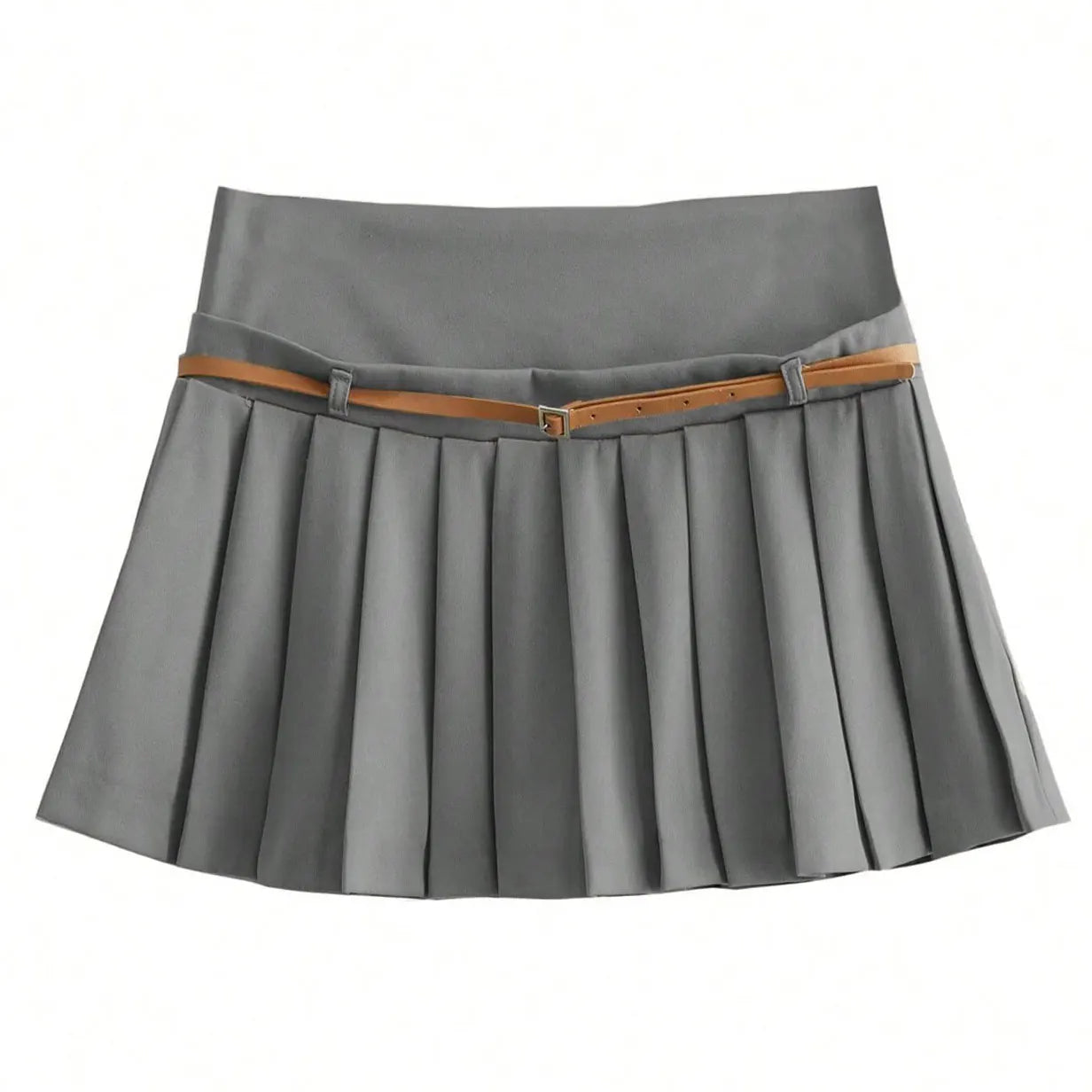 HH Womens High Waist Pleated Mini Skirt A Line Belted Waist for Street Date Casual Party Streetwear Vacation Beach Shorts Skirts