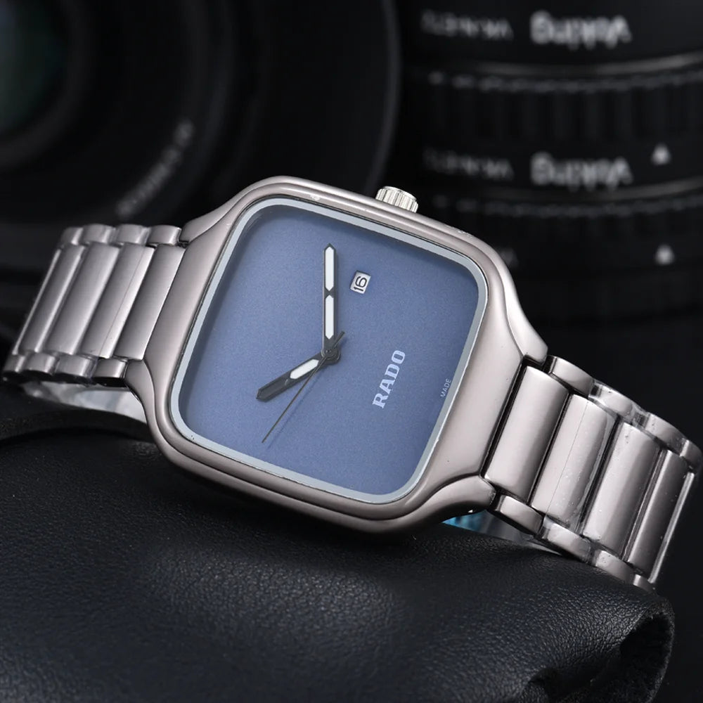TOP Quality Rado Original Brand Watches For Mens Fashion Multifunction Auto Date Quartz Watch Classic Business AAA Male Clocks