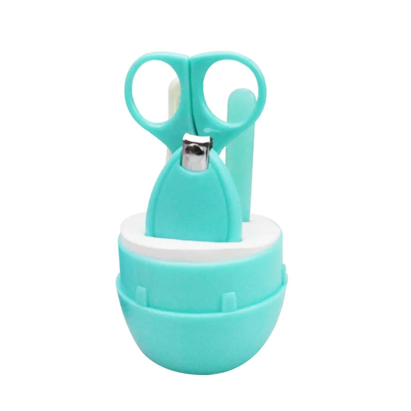 Newborn Baby Nail Scissors Kid Safe Portable Nail Clipper Trimmer Tweezer with Box Baby Nail Care Tools Children Manicure Kit