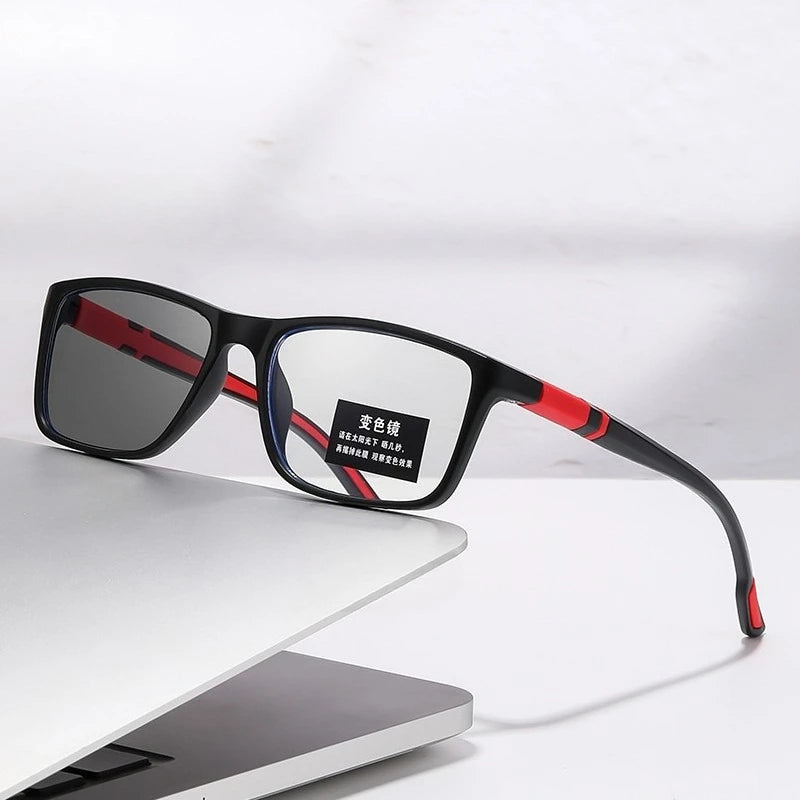 +0.5 +0.75 Photochromic Ultra Light Anti Blue Light Reading Glasses Intensity Suitable for Sports and Outdoor Activities