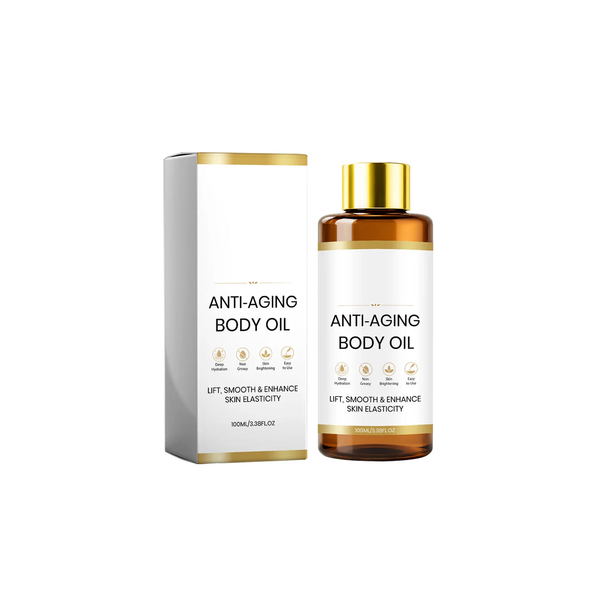 Firming Lifting Body Massage Oil Deep Hydrating Skin Firming Oil Non Sticky for Dry Rough Skin Brightening Body Care Oil