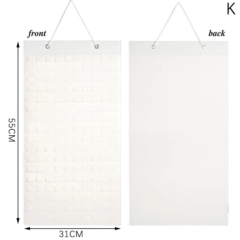 Earrings Hanging Organizer Wall Earring Holder Soft Felt Hanger For Jewelry Necklace Earring Ring Stud Display Holder