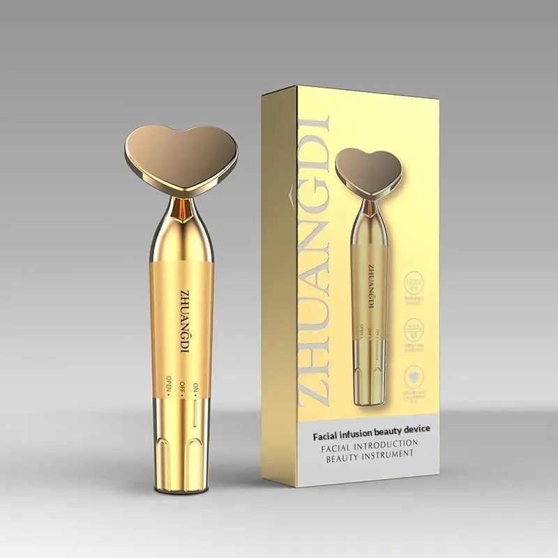 Electric Facial Beauty Devices Face Lifting Anti Wrinkle Facial Eye Massage With Face Cream Introducer Skin Rejuvenation