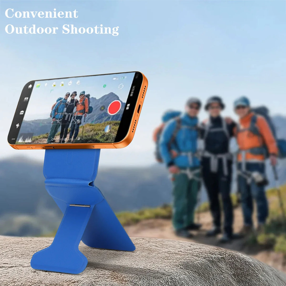 Functional Magnetic Card Holder Adjustable Stand Selfie Stick Compatible with MagSafe Card Holder