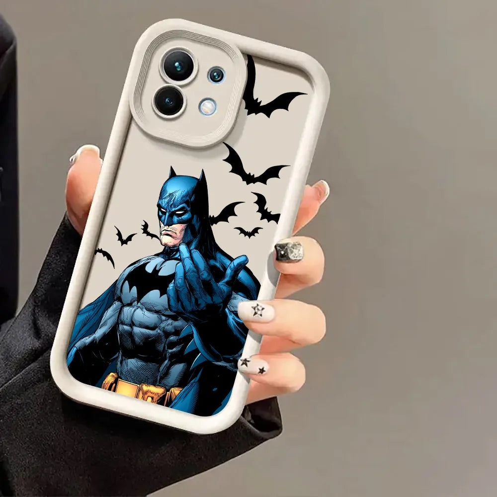 B-Bats-Mans Marvel Bat Phone Case for Xiaomi Mi 13T 14 T 15 15T Pro 17 Ultra Poco M7 M8 F8 F7 X6 X7 X8 Pro Max Shockproof Cover