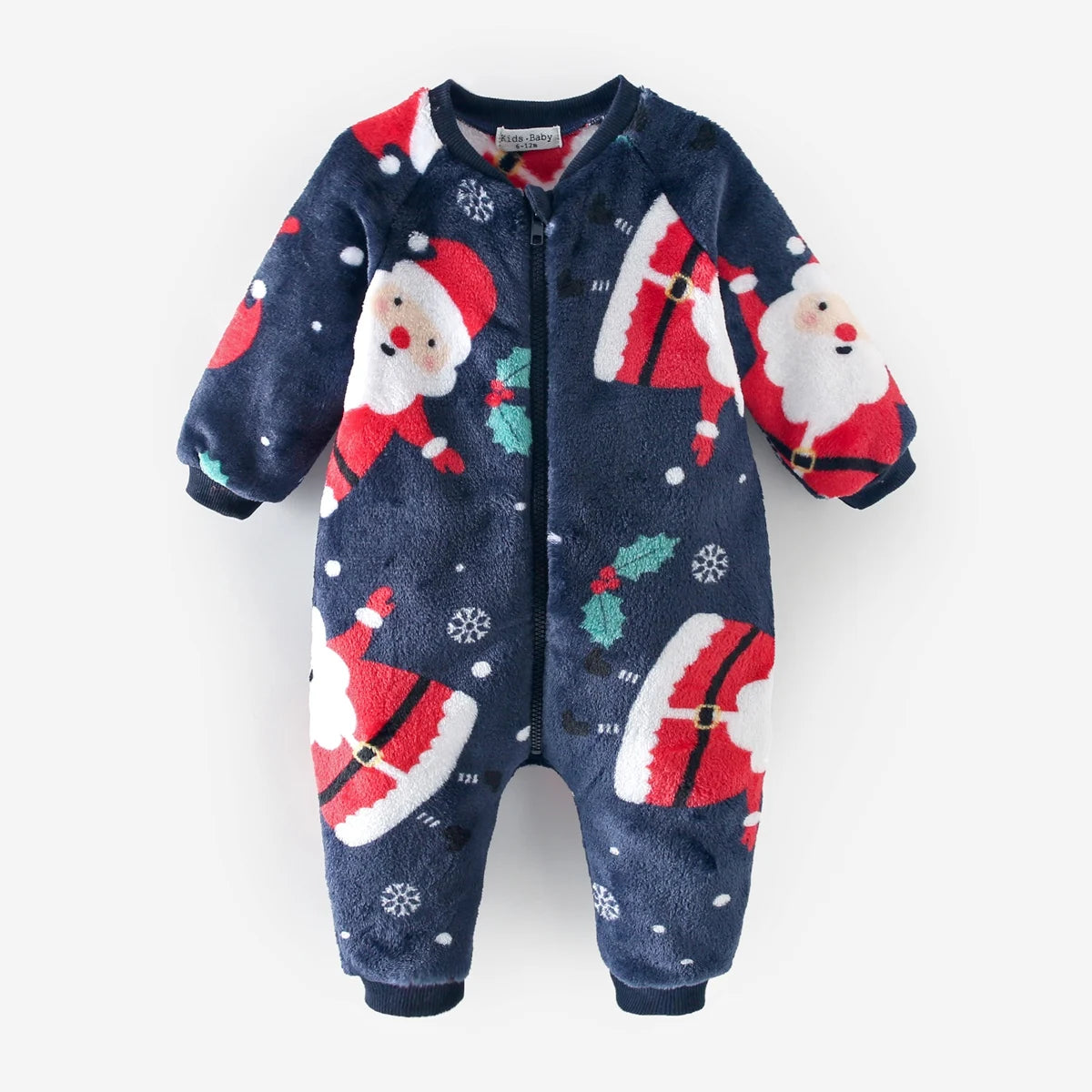 Toddler Christmas Winter Jumpsuits Fleece Thickened Rompers Infants Baby Clothing Warm Cozy