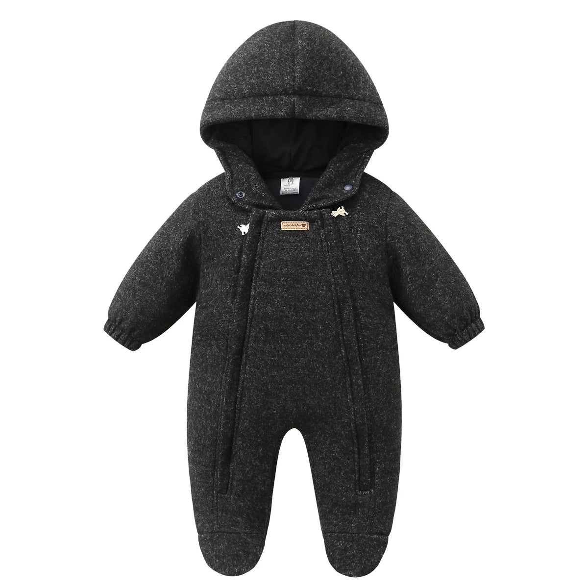 Ircomll New Winter Autumn Infant Newborn Rompers Composite Wool Inside Fleece Girls Boys Jumpsuit Kids Jacket Children Coat