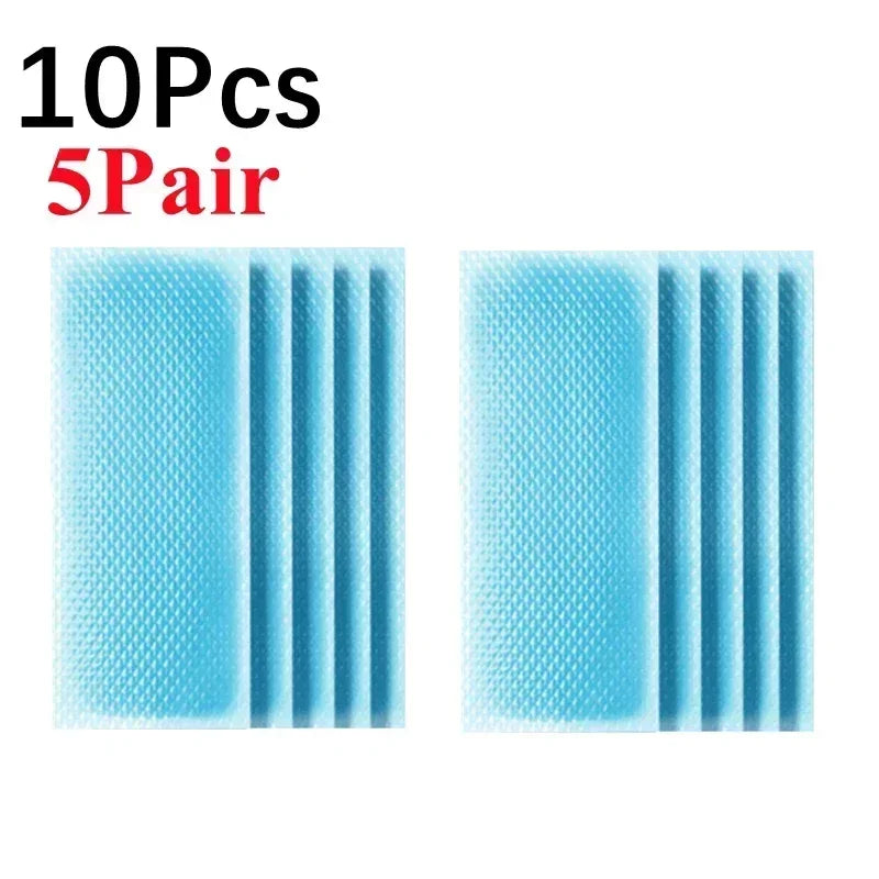 5-1Pairs Summer Ice Gel Cooling Patches Headache Pain Relief Fever Forehead Strip for Summer Cool Lower Temperature Ice Stickers
