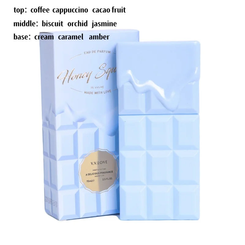 75ml High-end Chocolate Perfume Lasting Rich Vanilla Chocolate Caramel Nutty Gourmet Fragrance Sweet Girlish Eau De Toilette New