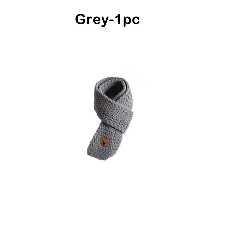 Kids Windproof Scarf Fleece Lined Warm Neck Cover Toddler Winter Scarf Christmas Gift Unisex Baby Outdoor Scarf Korean Cute