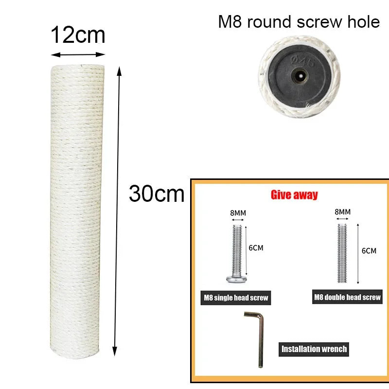 DIY Cat Tree Accessories Cat Scratching Post Scratch Support Ceiling Cat Climbing Tower Platform Cat House Hammock Pet Furniture
