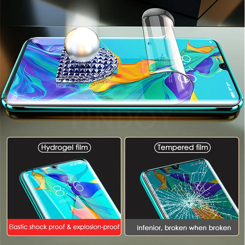 5Pcs Hydrogel Film For Honor P30 P40Pro 30 50 60 70 90 V40 7T 30Pro 40 Nova7 8 3D 70 90Lite Play 40S 40C 5G 50 Screen Protector