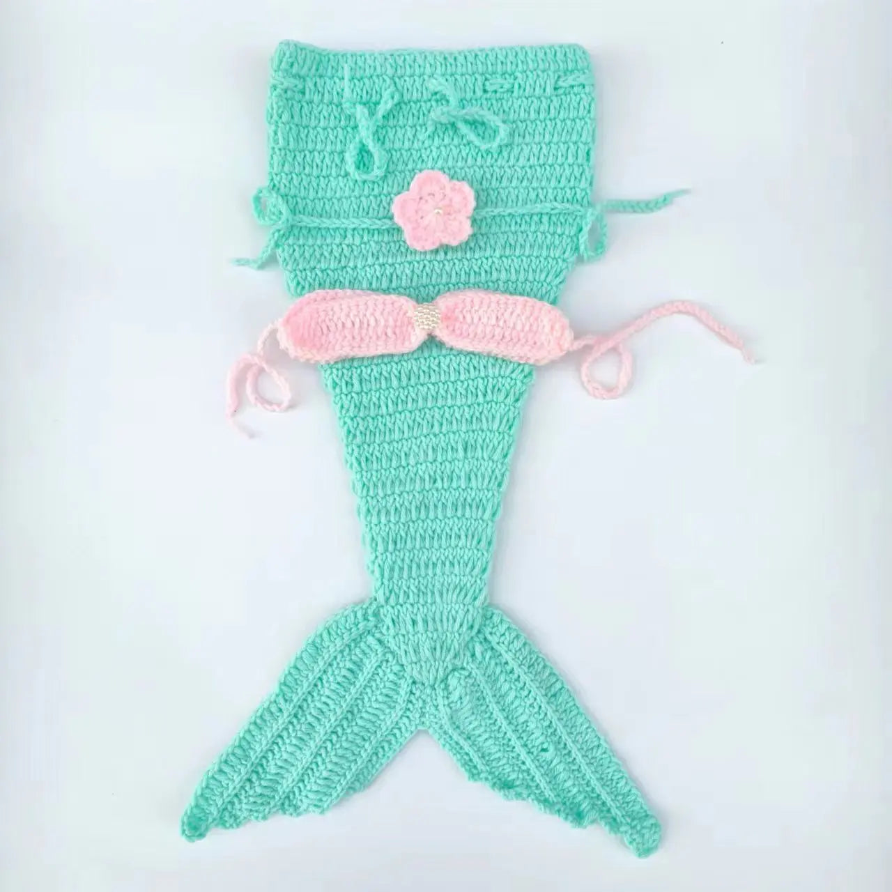 Mermaid Set Newborn Photography Clothes for 0-6M Girls Toddler Bodysuit Baby Souvenirs Photography Accessories