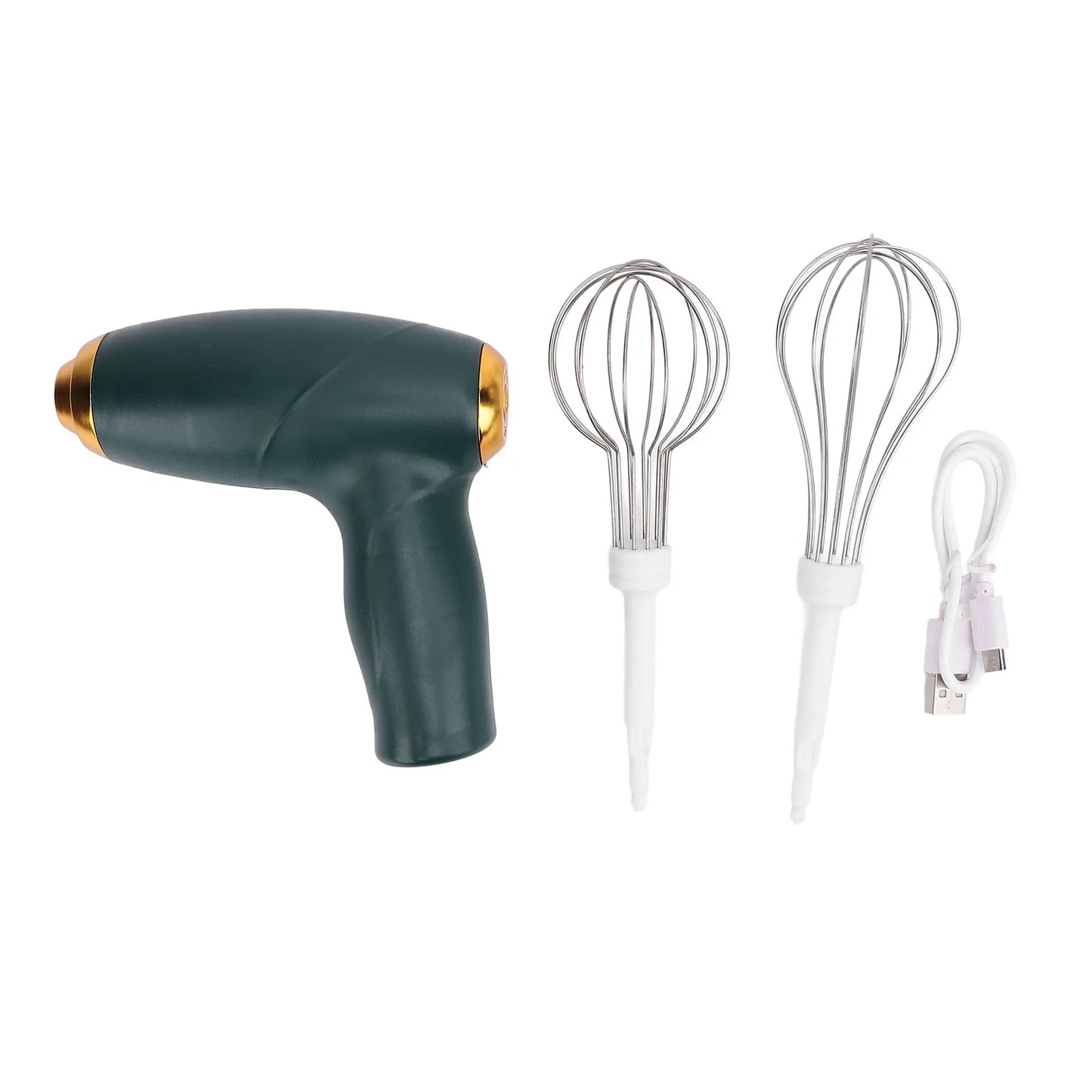 1 Electric Mixer, Egg Beater, Double Stick, 3-Speed Gun Style Cake Cream Mixer, Batter Mixer, Food Mixer