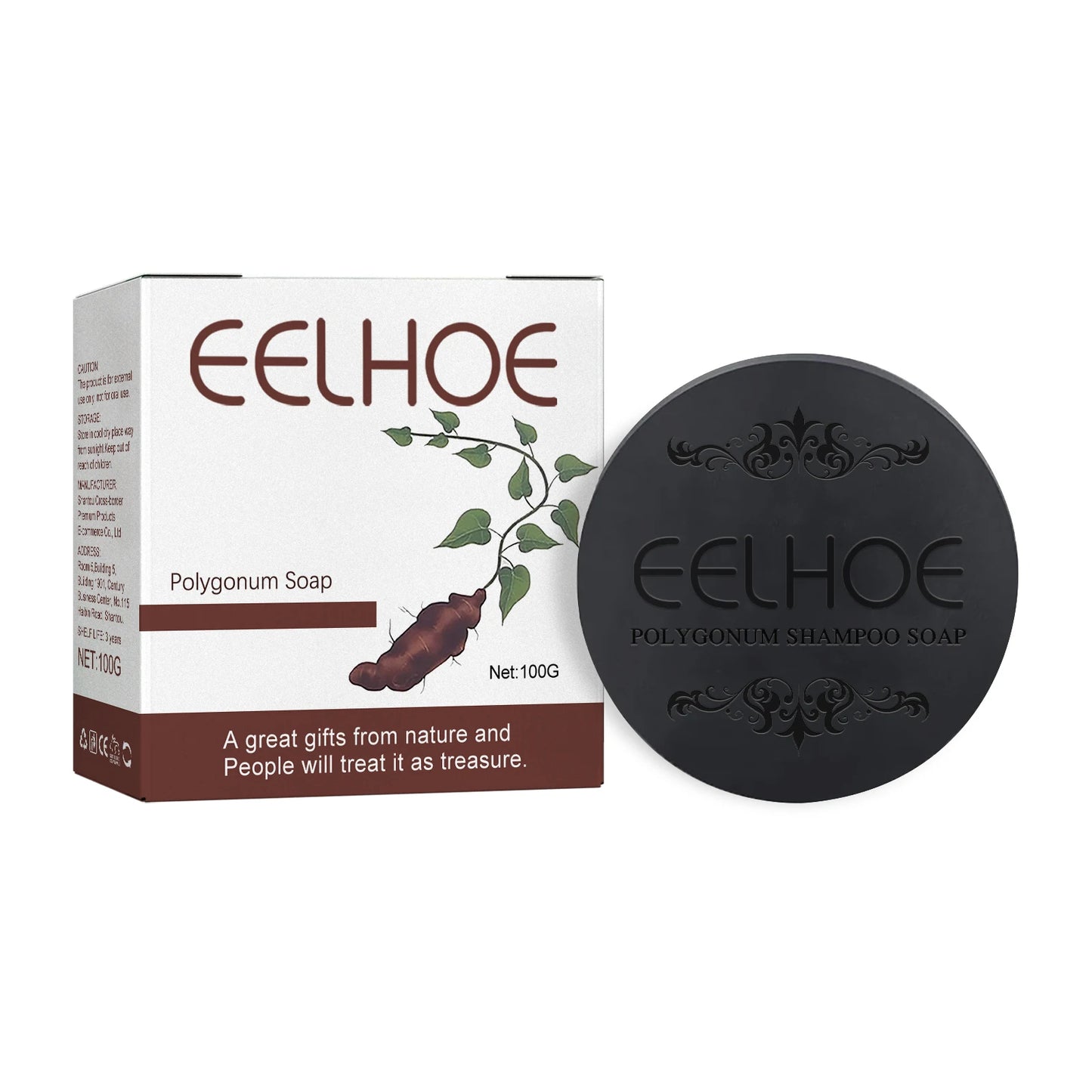 EELHOE Polygonum Multiflorum Shampoo Soap: Deeply Cleanses, Smoothes, Nourishes, Strengthens Hair, and Provides Hair Care