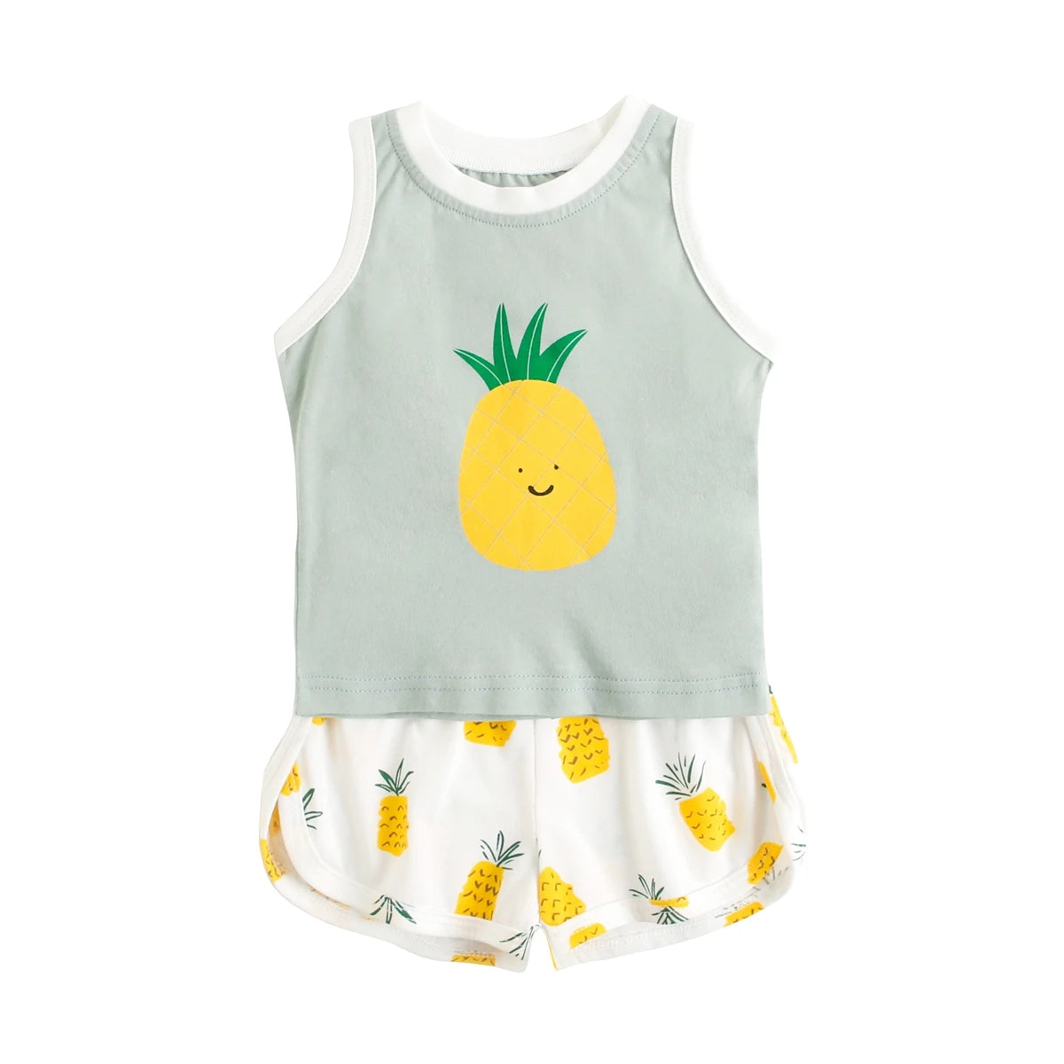 Short Sleeve Baby Cute Clothing Sets Kids Summer Cartoon 2pcs Casual