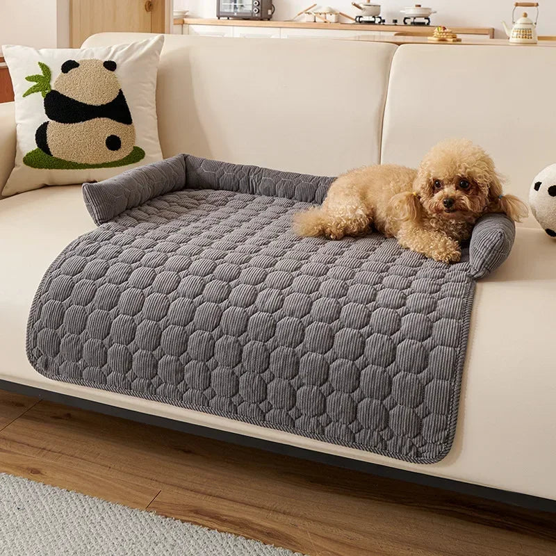 1PC Winter Warm Dog Bed Mats Super Soft Plush Pet Blanket Pad Mat for Small Dogs Plush Neck Pillow Cat Nest Travel & Indoor