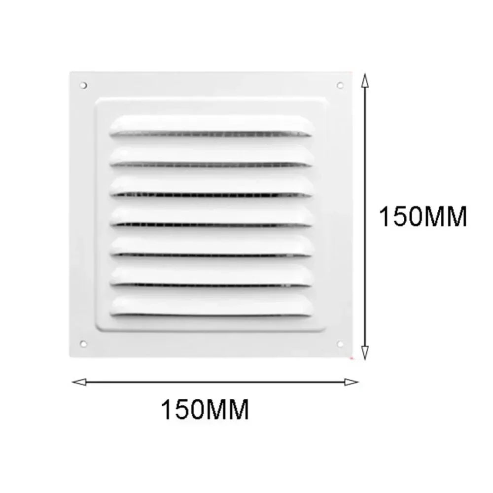 Aluminum Alloy Air Vent Grille Air System Net Cover Screen Exhaust Outlet Window Square Vent 100/150/200/250/300/400mm
