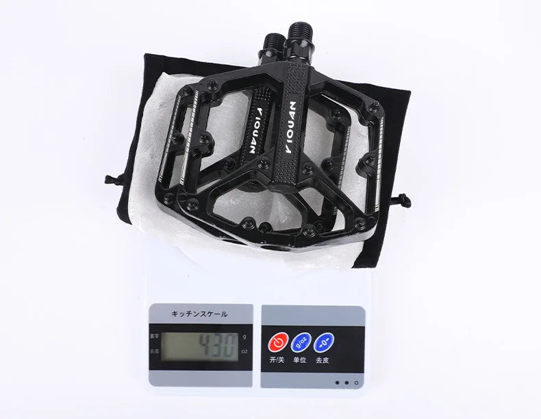 Mountain Road Bicycle Pedal Aluminum Alloy Pedal Double DU Pedal Anti-slip Widened Nail Pedal Bicycle Accessories Mtb Pedals