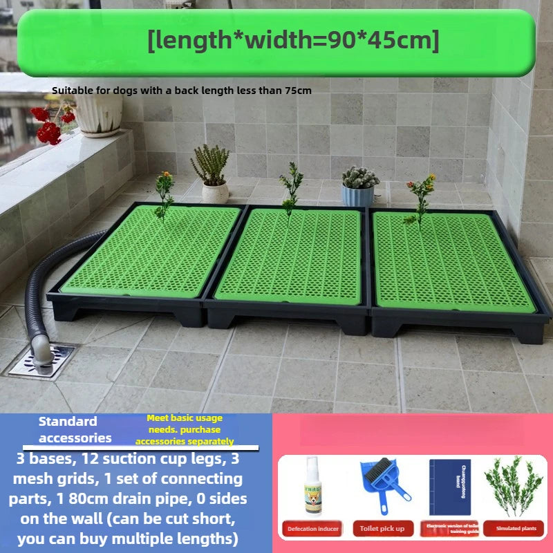 Pet Toilet with Baffle Flushing Water Directly Discharged Sewer Pet Cleaning Products Accessories Cats Dogs Rabbits Toilet