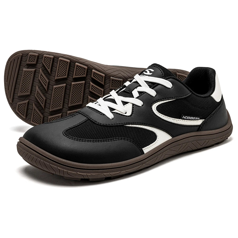 HOBIBEAR Unisex Barefoot Shoes Wide Width Minimalist Sneakers Zero Drop Classic Retro Outdoor Walking Shoes for Men Women
