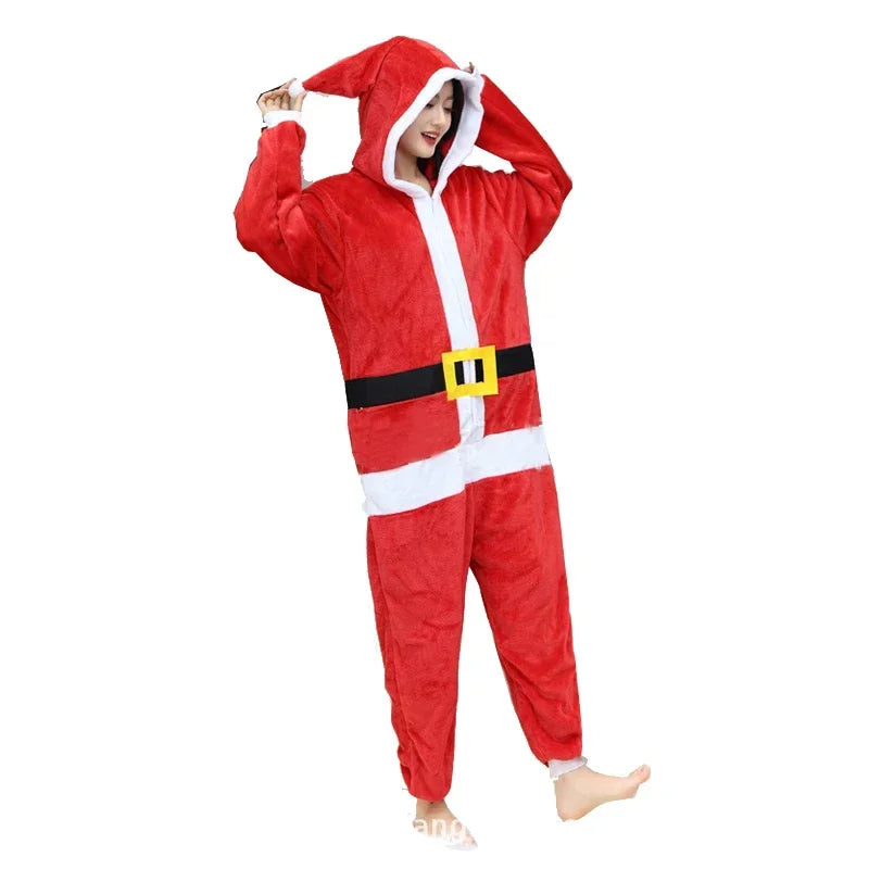 Animal Cosplay Overalls Kigurumi Cat Costume Halloween Carnival Stage Performance Role Play for Adults Kids Clothes Party Set