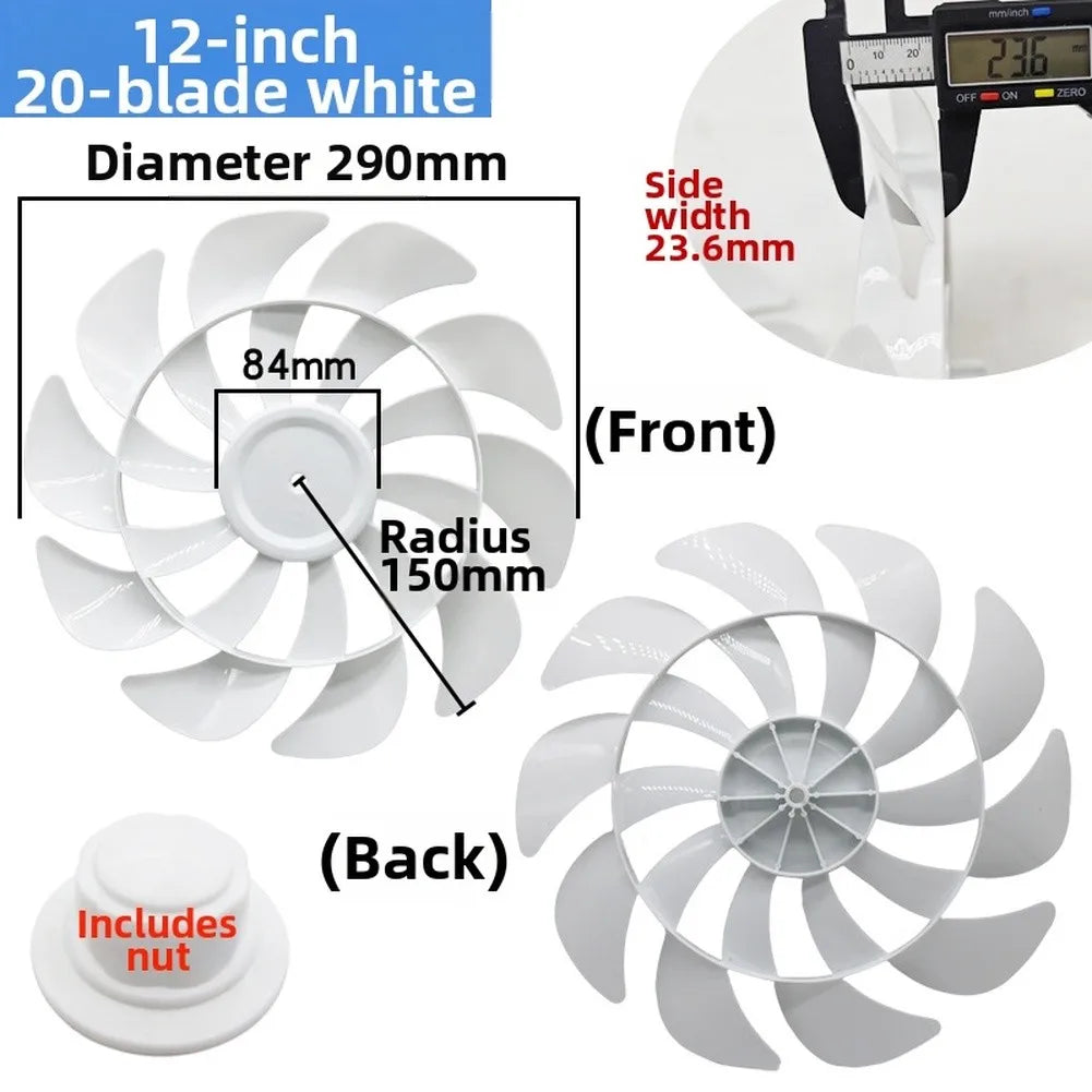 10/12inchs Replacement Fan Blades= For Pedestal Ceiling And Table Fans For Indoor Cooling And Efficient Air Circulation