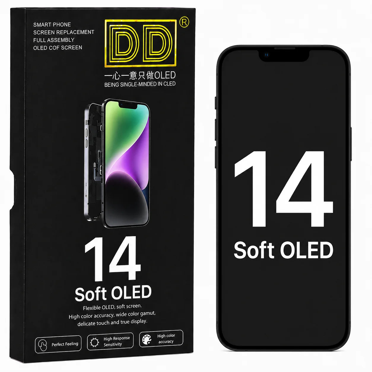 Original JK Brand SOFT OLED Screen Replacement LCD Displayfor iPhone 16 Pro Max