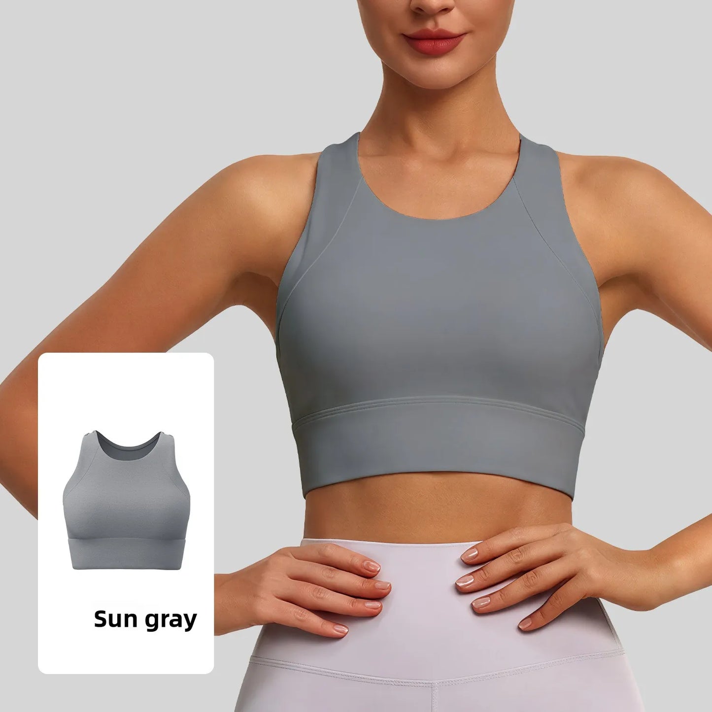New Women's Sports Yoga Tank Top Halter Neck, Sexy Running Bra with Built-in Pads High-Intensity Shock-Absorbing Bra Tennis L