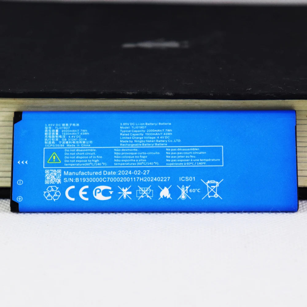 Phone Battery For Alcatel TLi013CA 1380mAh/TLi016D1 1680mAh/TLi017C7 1850mAh/TLi017D1 1850mAh/TLi019D7 2000mAh/TLi021E1 2200mAh