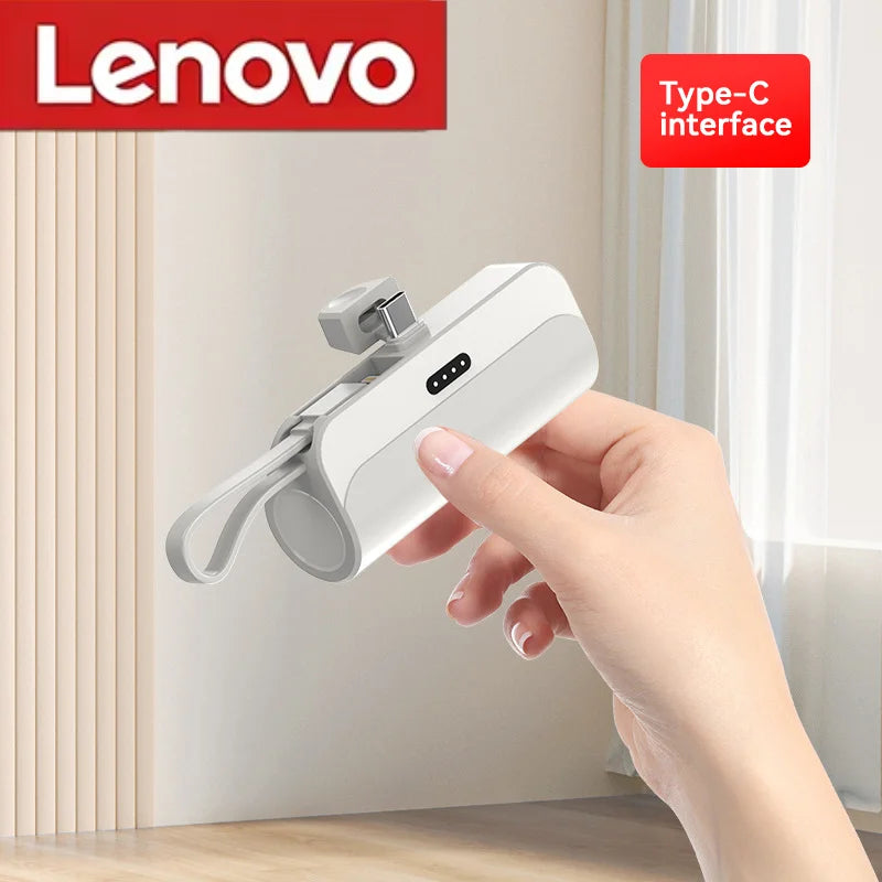 Lenovo 2026 500000mAh Ultra Slim Power Bank Super Fast Charging High Capacity Portable External Battery USB C for Android iPhone