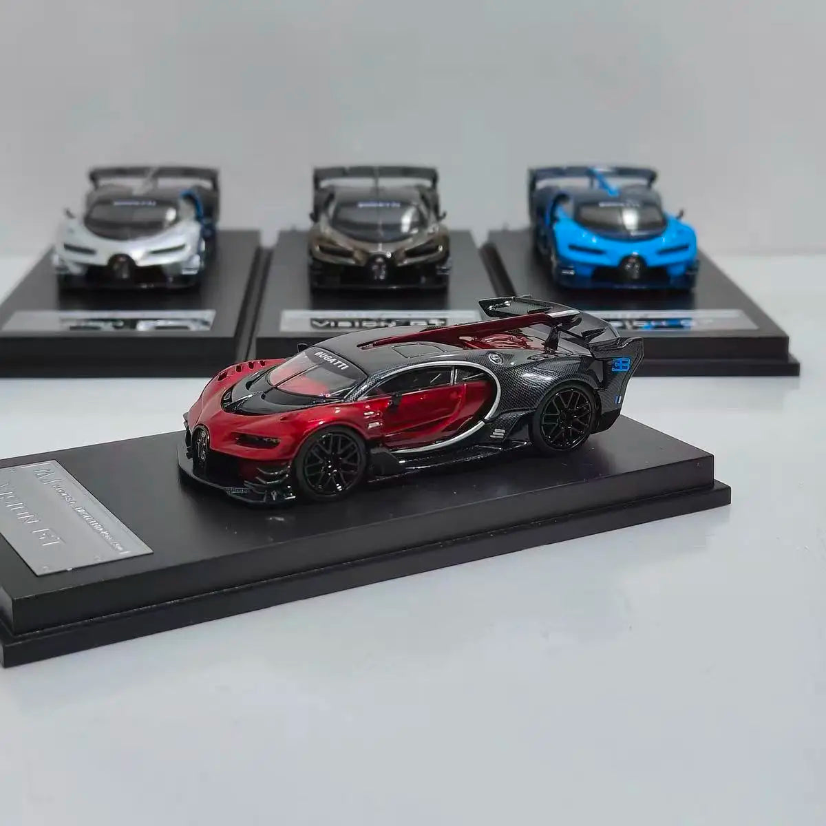 MJ 1:64 BUGATTI VISION GT Alloy Car Model Collection Ornament