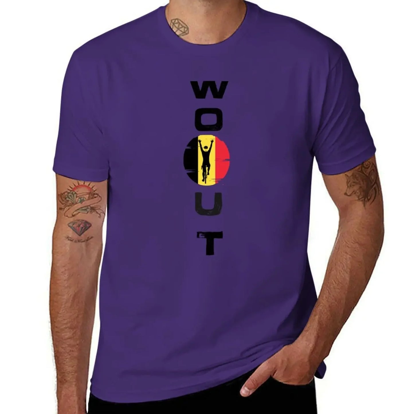 wout van aert T-Shirt cute clothes man clothes summer top quick-drying funny t shirts men