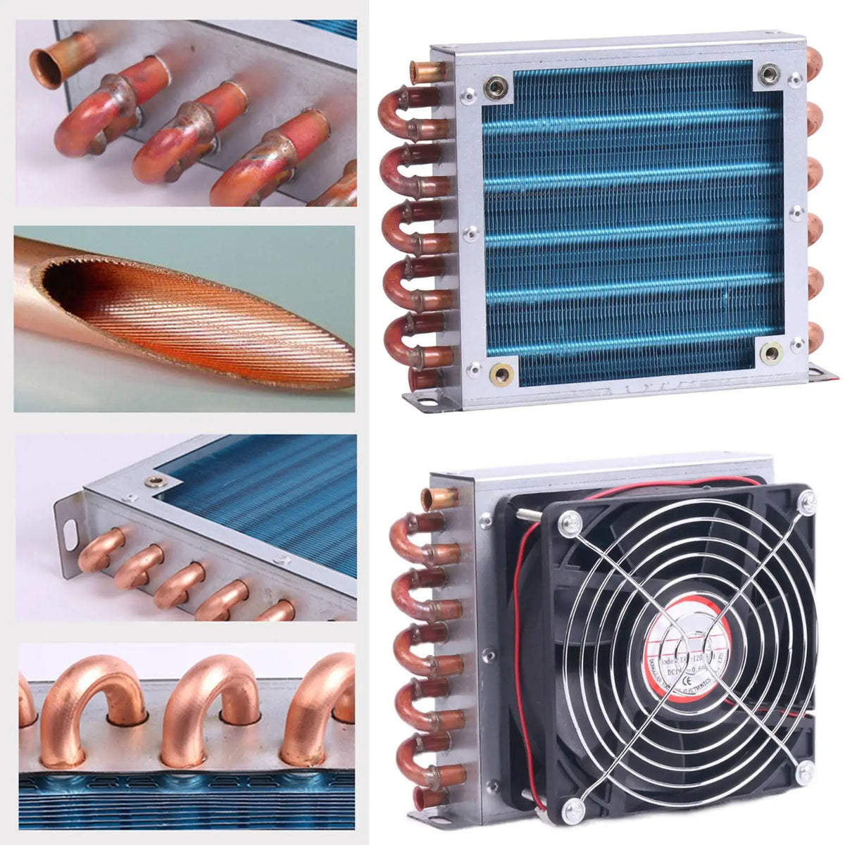 Condenser for Refrigerator Freezer Aluminum Fin Compact Small Air Cooled