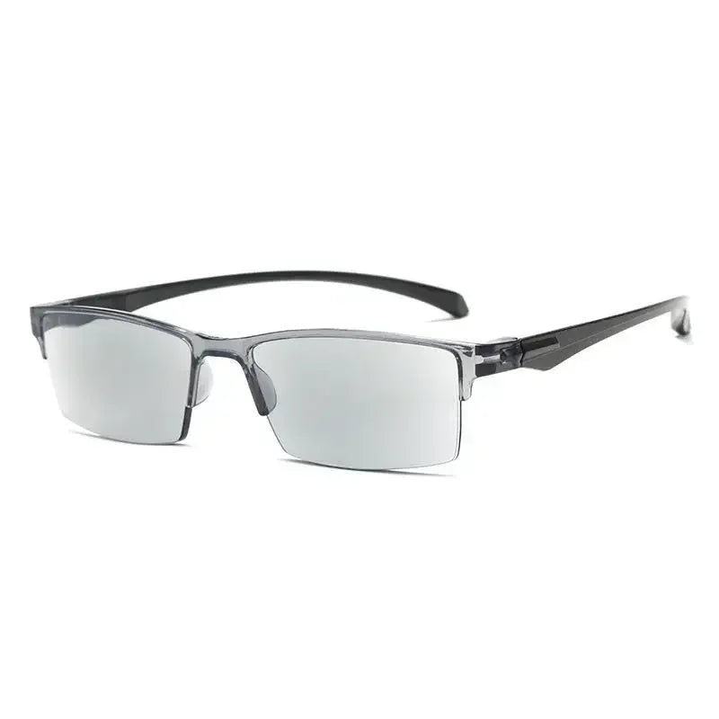 Intelligent Progressive Multifocal Reading Glasses Anti Blue Light Half Frame Spectacles Far Near Dual Use Presbyopic Glasses