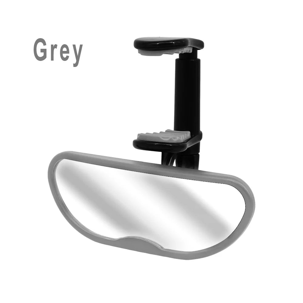 Clip-On Baby Car Mirror 360° Adjustable Rear View Mirror for Back Seat Non-Slip Clasp Fits Most Cars for Infant Safety