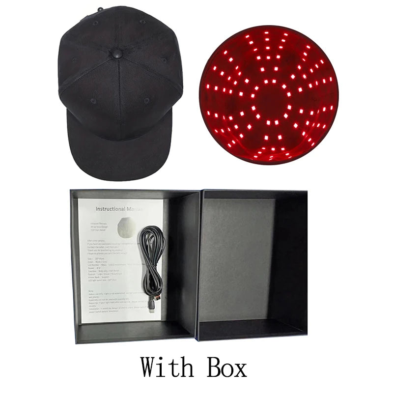 New 96Pcs Infrared LEDs Red Light Therapy 660nm&850nm Hair Growth Cap for Hair Regrowth Anti Hair Loss Relax Scalp Hair Care Hat