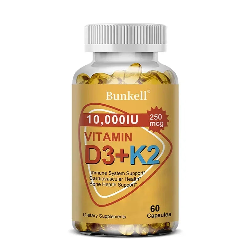 VITAMIN D3 & K2 - Nerve, Muscle, Heart, Bone and Dental Health, Immune System Health