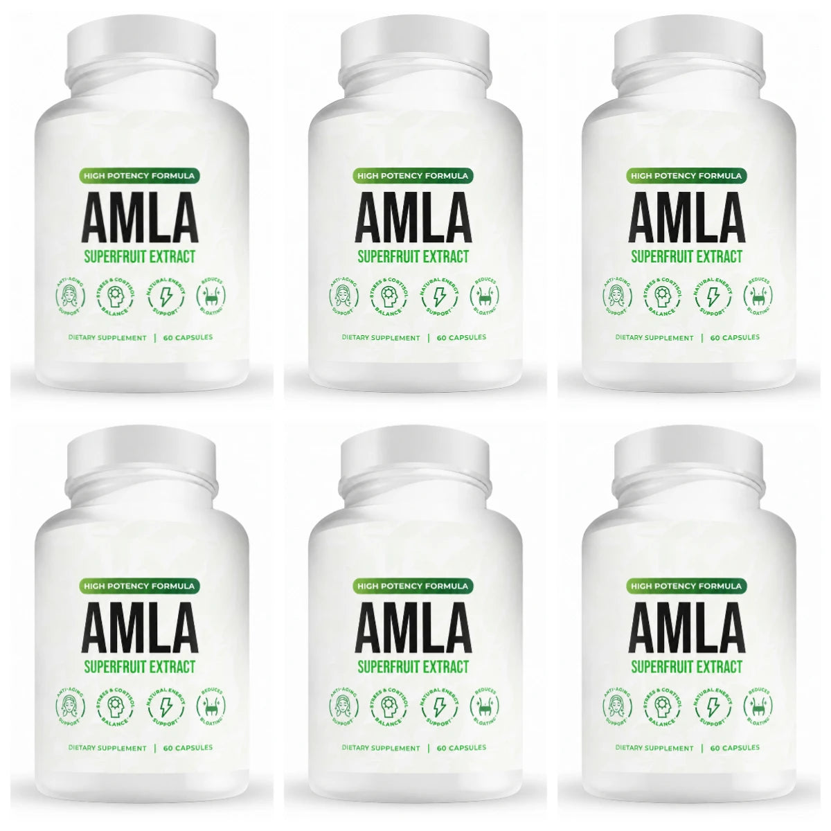 Amla Fruit Extract 1000mg Capsules Superfruit Supplement Energy Support 60 Capsules 30 Servings Vegan Non-GMO Gluten Free