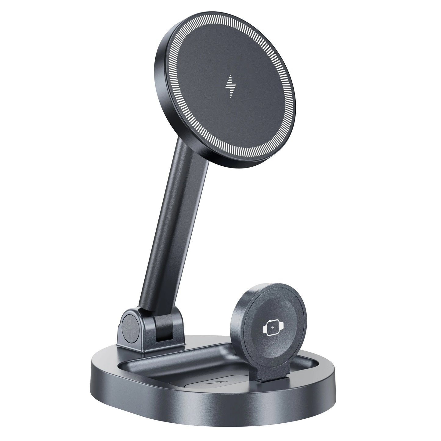2 in 1 Folable Magnetic Wireless Charger Phone Holder Stand For Magsafe iPhone 17 16 15 14 13 12 Airpods 4/3 Pro 2 Fast Charging