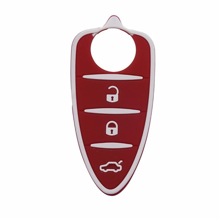 10pcs/lots Silicone Rubber Key Pad 3 Buttons for Alfa Romeo Mito Giulietta 159 GTA Flip Remote Key Colorful Pad Car Accessories