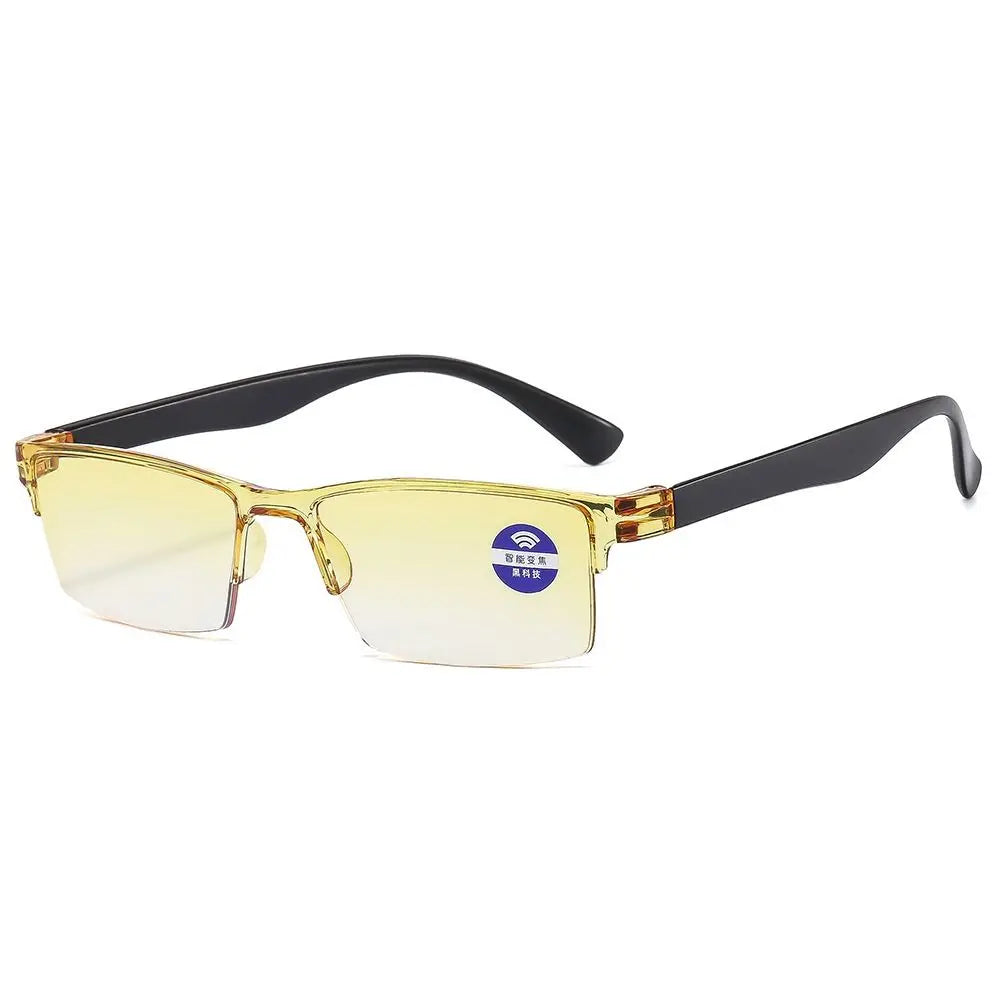 Anti Blue Ray Reading Glasses Smart Automatic Zoom Reading Glasses Autofocus Power Half-Rim Near Far Computer Glasses