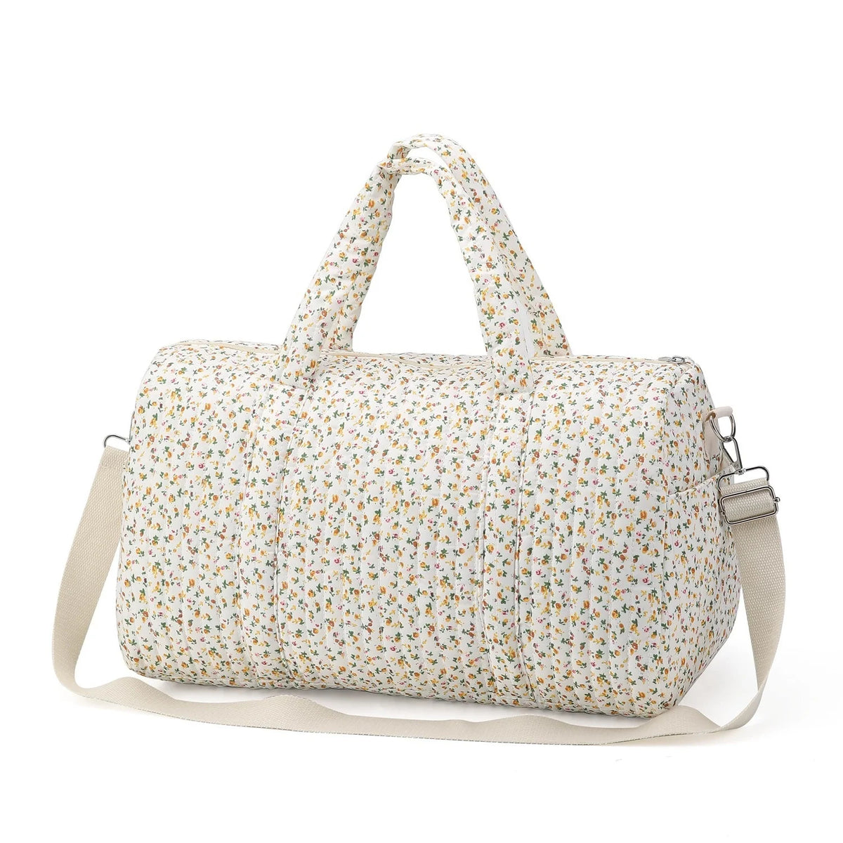 Large Capacity Mommy Bag Travel Tote Bag for Women Baby Diaper Bag Floral Print Multifunctional Crossbody Bag